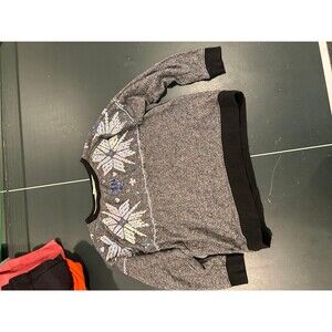 Vintage pink sparkle sweater size large